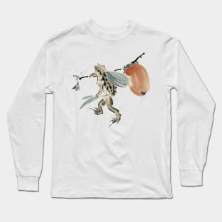 Funny Japanese Frog - Vintage Japanese Art Long Sleeve T-Shirt